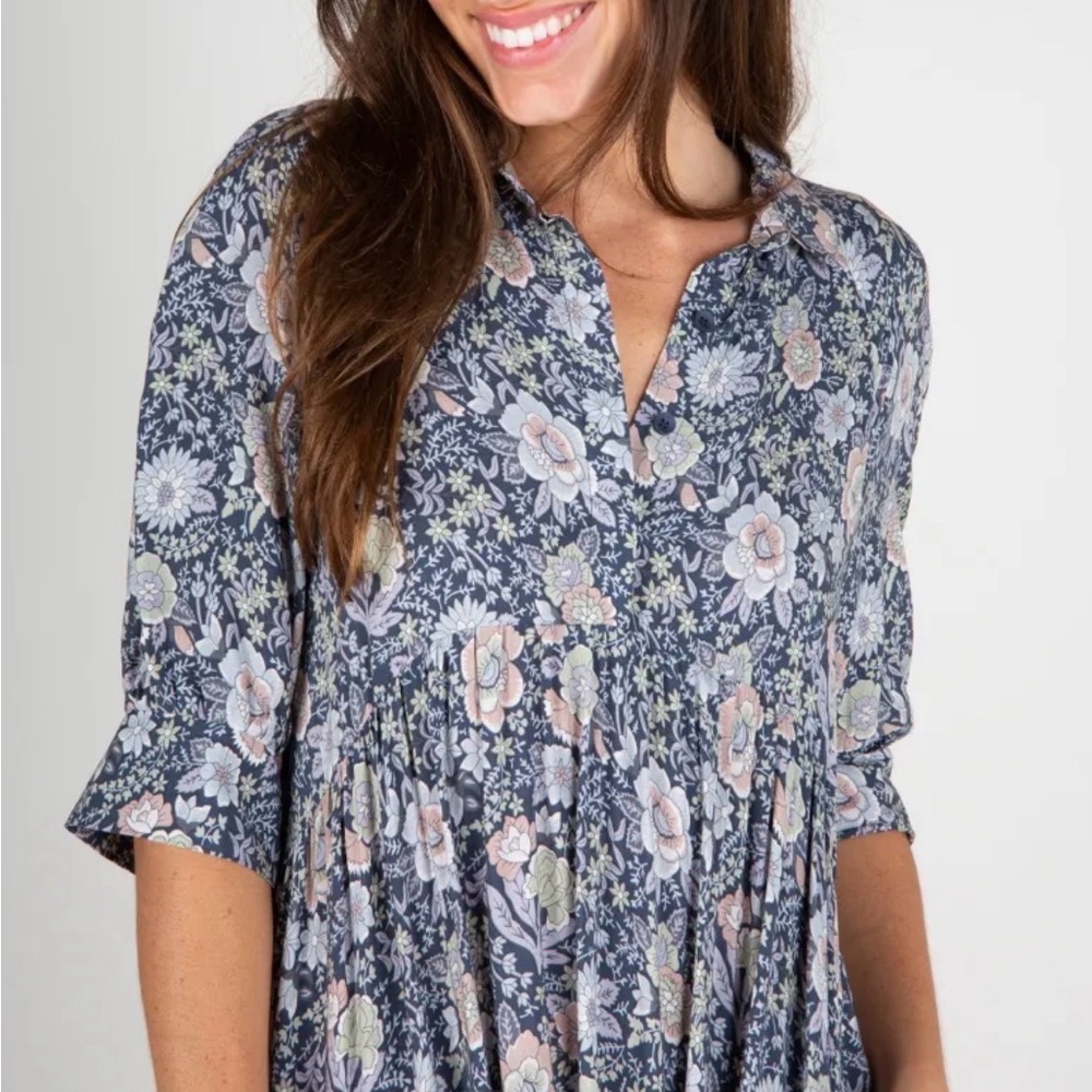 NATURAL LIFE Blue Floral Maxi Dress - Picture 2 of 11